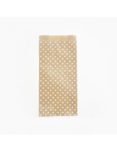 394107C bolsa de papel Marrón, Blanco