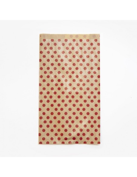 394108C bolsa de papel Marrón, Rojo