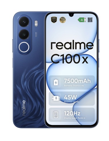 C100x 17,3 cm (6.8") Android 16.0 4G USB Tipo C 4 GB 256 GB 7500 mAh Azul