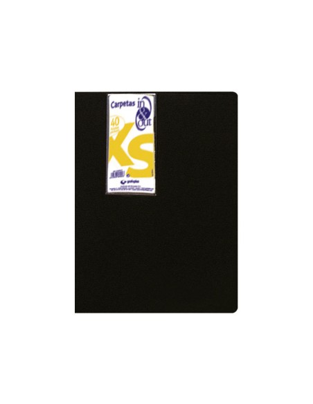 CARPETA 40FUND. GRAFOPLAS IN&OUT XS 39454010 NEGRO
