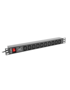 PDU-10I-0200-IEC-BK unidad de distribución de energía (PDU) 10 salidas AC 1U Negro