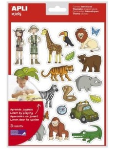 BOLSA 3 HOJAS GOMETS TEMATICOS SELVA