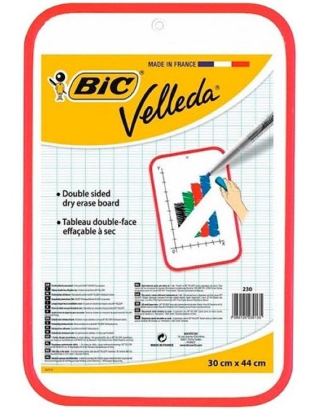 PIZARRA BLANCA VELLEDA 30X44CM DOBLE CARA