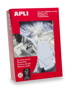 00391 etiqueta sin adhesivo 500 pieza(s) Blanco Rectángulo