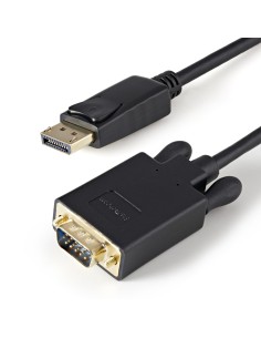 Cable 91cm de Vídeo Adaptador Conversor DisplayPort DP a VGA - Convertidor Activo - 1080p - Negro