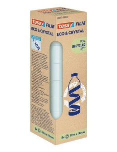 Eco & Crystal cinta adhesiva para manualidades 10 m Transparente