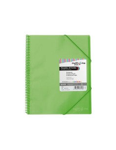 CARP. GRAFOPLAS 40 FUNDAS MAXIPLAS C/ESPIRAL VERDE