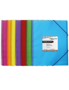 CARP. GRAFOPLAS 50 FUNDAS MAXIPLAS C/ESPIRAL ROJO