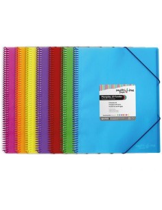 CARP. GRAFOPLAS 50 FUNDAS MAXIPLAS C/ESPIRAL NARAN