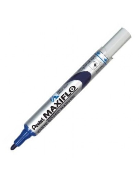 C 12 rotulador para pizarra blanca maxiflo s color azul punta media pentel