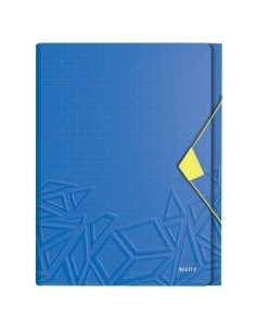 CLASIF.ACORD.LEITZ PP A4 6 SEP.AZUL - Pack de 5 unidades