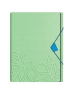 CLASIF.ACORD.LEITZ PP A4 6 SEP.VERDE - Pack de 5 unidades