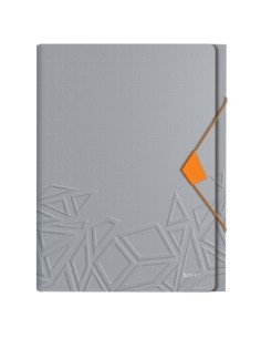 CLASIF.ACORD.LEITZ PP A4 6 SEP.GRIS - Pack de 5 unidades