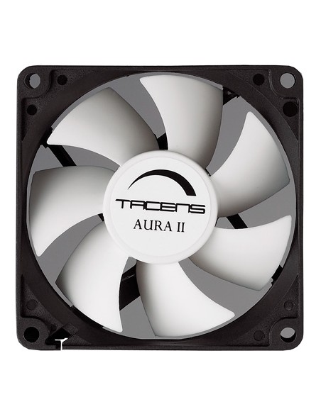 Aura II 8cm Carcasa del ordenador Ventilador Negro, Blanco