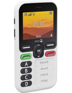 Leva X10 6,1 cm (2.4") 117 g Negro, Blanco Teléfono para personas mayores