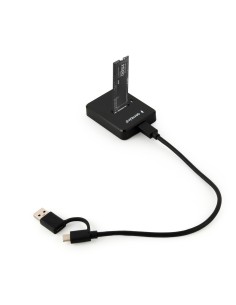 DD-U3M2 base de conexión para disco duro USB 3.2 Gen 1 (3.1 Gen 1) Type-C Negro