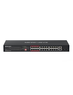 MS126CP switch Gigabit Ethernet (10/100/1000) Energía sobre Ethernet (PoE) 1U Negro