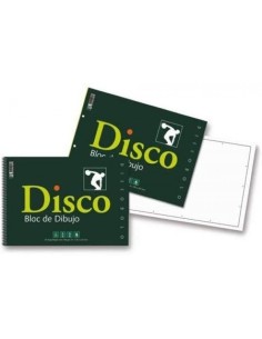 Bloc dibujo disco espiral 130 g 230x330mm 20 hojas sin recuadro