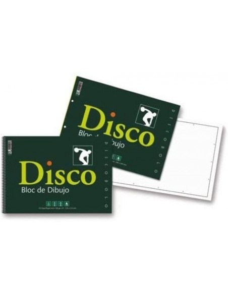 Bloc dibujo disco espiral 130 g 230x330mm 20 hojas sin recuadro Bloc dibujo disco espiral 130 g 230x330mm 20 hojas sin recuadro