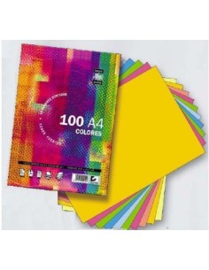 PAQUETE A4 100H 80G TAURO EXTRA COLOR 10X10 SURTIDOS