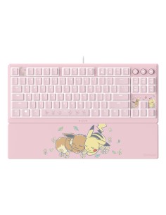 Ornata V3 Tenkeyless  Pikachu & Eevee Edition teclado Juego USB Rosa