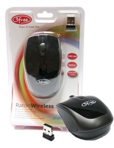 3F-MCW401 ratón RF inalámbrico Óptico 1000 DPI