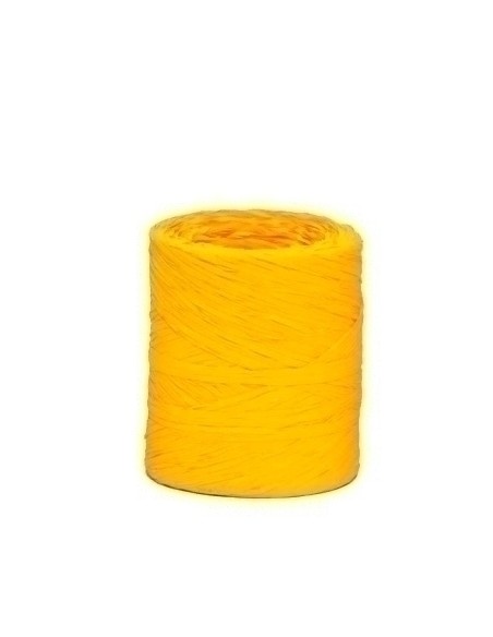 CINTA REGALO RAFIA R.200 m.4 mm AMARILLO