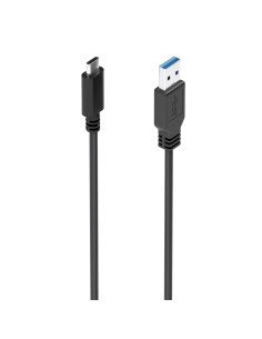 Cable USB 3.1 Gen2 10Gbps 3A, Tipo USB-C/M-A/M, Negro, 2.0m