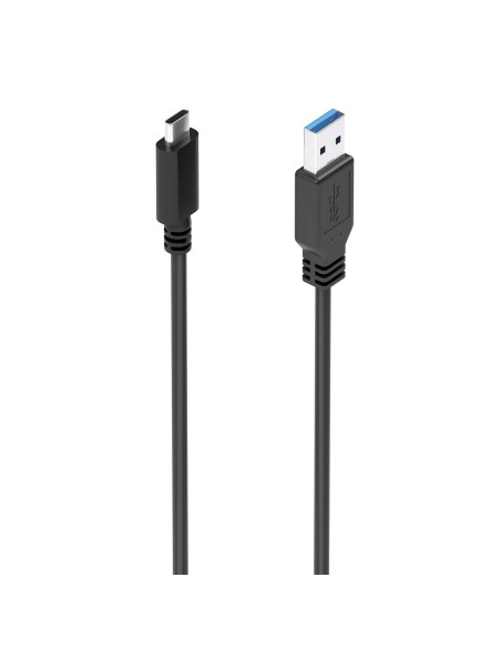 Cable USB 3.1 Gen2 10Gbps 3A, Tipo USB-C/M-A/M, Negro, 2.0m