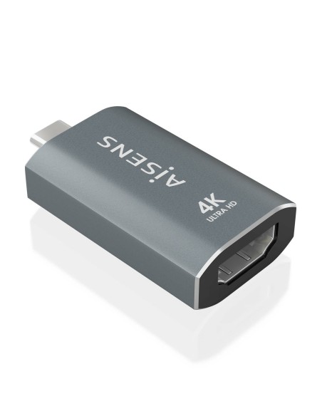 Adaptador Conversor Aluminio USB-C a HDMU 4K@60Hz, USB-C/M-HDMI/H, Gris