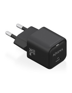 Cargador Gan 30W, 1xUSB-C PD3.0 QD4.0, Negro