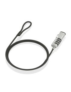 Cable de Seguridad tipo NANO con cerradura de combinación para ordenador, monitor, portátil 1.5m