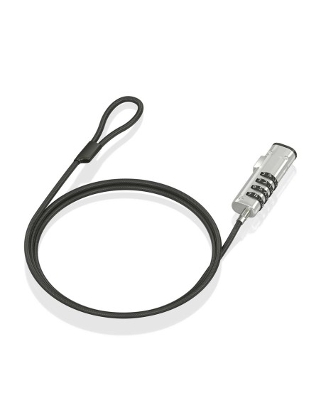 Cable de Seguridad tipo NANO con cerradura de combinación para ordenador, monitor, portátil 1.5m