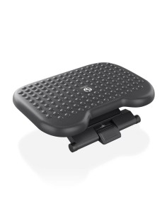 Reposapiés inclinable y altura ajustable, Negro