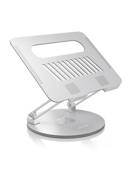 Soporte de Sobremesa XL Giratorio Ajustable para Portátil / Tablet 10-17, Plata