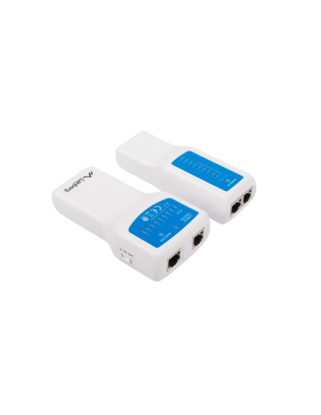 NT-0402 comprobador de cables de red Comprobador de alimentación PoE Azul, Blanco