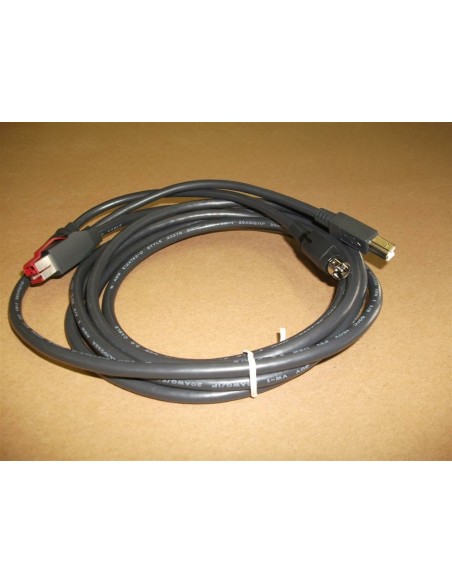 2218424 cable de transmisión Negro 3 m PoweredUSB