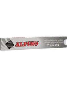 ESTUCHE DE 12 MINAS 2MM HB ALPINO