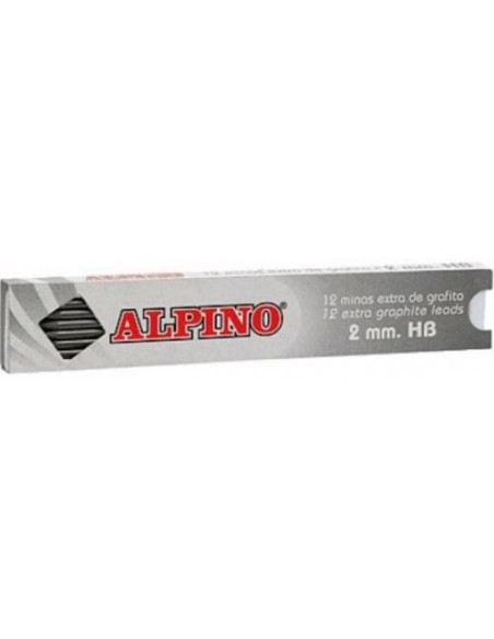 ESTUCHE DE 12 MINAS 2MM HB ALPINO