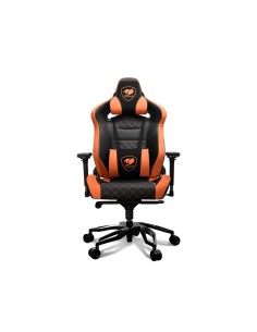 TITAN PRO Silla para videojuegos de PC Asiento acolchado Negro, Naranja