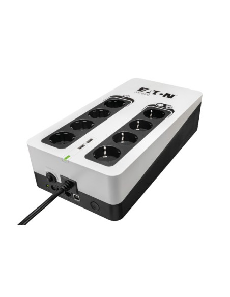 3S850D sistema de alimentación ininterrumpida (UPS) En espera (Fuera de línea) o Standby (Offline) 0,85 kVA 510 W 8 salidas AC 3S850D sistema de alimentación ininterrumpida (UPS) En espera (Fuera de línea) o Standby (Offline) 0,85 kVA 510 W 8 salidas AC