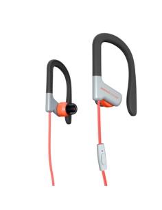 429349 auricular y casco Auriculares gancho de oreja, Dentro de oído Conector de 3,5 mm Rojo