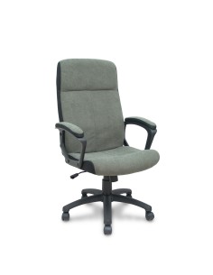 Sillón Opti532 bascuante tapizado tela color gris y negro