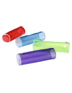 630083-30 caja de lápices Estuche suave Cloruro de polivinilo (PVC) Colores surtidos, Azul, Verde, Púrpura, Rojo