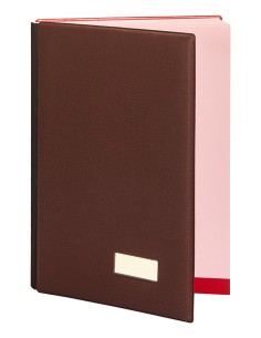 87505 carpeta Imitación piel Borgoña Folio