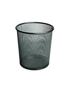 PAPELERA FOROFIS METAL REDONDA NEGRA