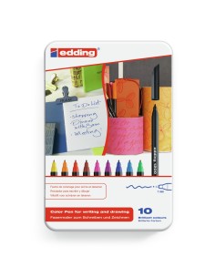 1200 colourpen rotulador Fino Negro, Azul, Marrón, Verde, Naranja, Rosa, Púrpura, Rojo, Amarillo 10 pieza(s)