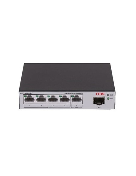 LS-1600V2-6P-GL switch Gestionado L2 Gigabit Ethernet (10/100/1000) Negro, Gris