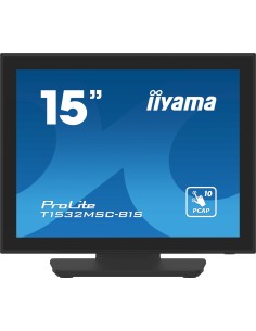 ProLite T1532MSC-B1S pantalla para PC 38,1 cm (15") 1024 x 768 Pixeles XGA LCD Pantalla táctil Negro