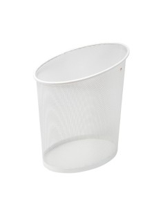 MESHCORB BC papelera 18 L Plaza Acero Blanco